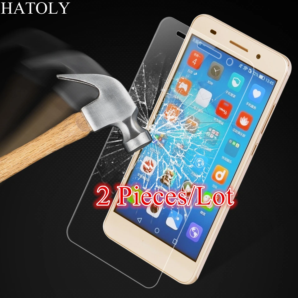 Vetro Temperato Huawei Y6 Ii Per Huawei Y6 Ii Pellicola Protettiva Per Huawei Y6 Ii Vetro Hd Pellicola Protettiva Sottile Hatoly 2 Pezzi