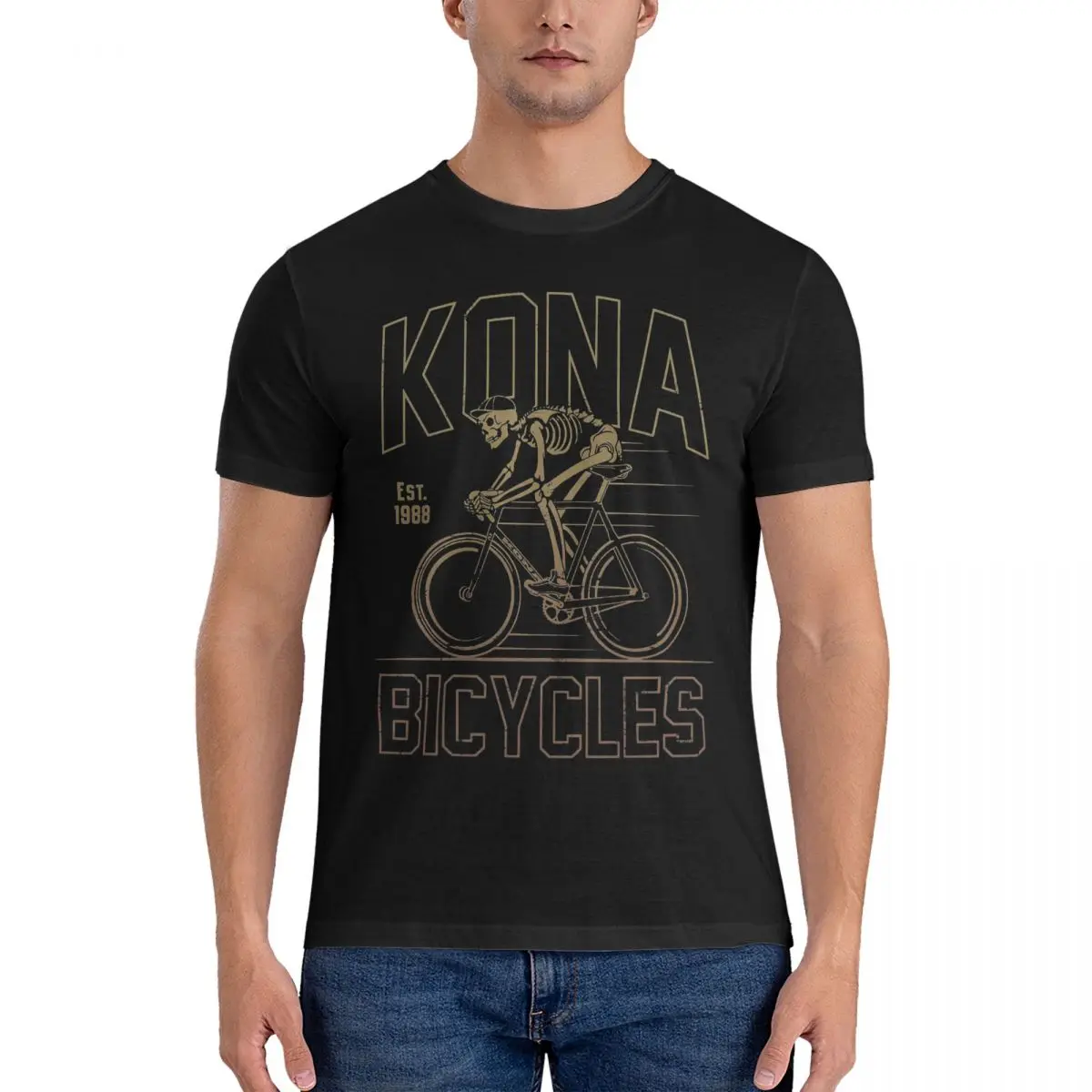 Maglietta Da Uomo Kona Bike Bicycle M-Mtb Mountain Bike Incredibile Maglietta Maglietta Girocollo Manica Corta Magliette Classiche In Puro Cotone