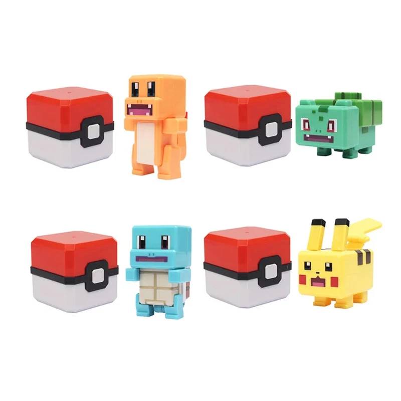 4 Stili Takara Pokemon Grande Avventura Shape-Shifting Pokemon Cartoon Series Pikachu Cartoon Ball Toy Regalo Di Compleanno Per Bambini