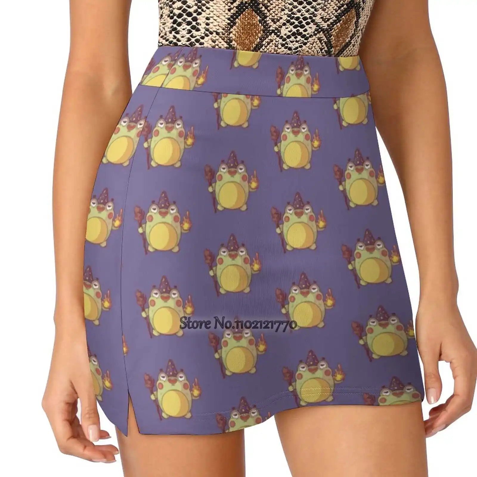 Magic Frog Women'S Summer Fake Gonne A Due Pezzi Casual Sports Beach Gonna Girl Skorts Frog Magic Frog Rane Rana Magic Wizard