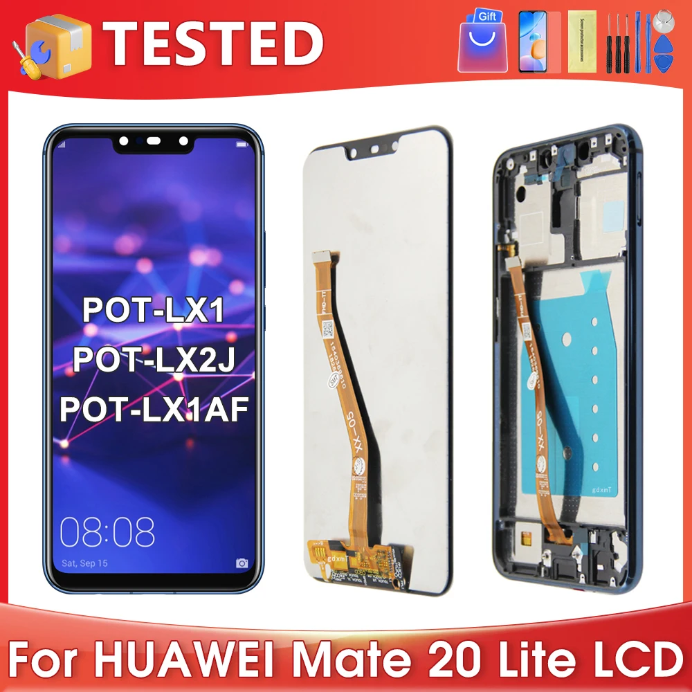 6.3 ''Per Huawei Mate 20 Lite Per Ori Sne-Al00 Lx1 Lx2 Lx3 Ine-Lx2 Display Lcd Touch Screen Digitizer Assembly Sostituzione