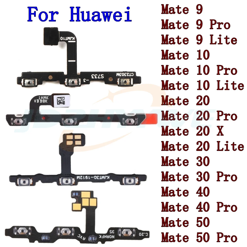 Accensione On Off Interruttore Muto Chiave Di Controllo Pulsante Volume Cavo Flessibile Per Huawei Mate 40 30 20 10 9 Pro Lite Parti Di Ricambio