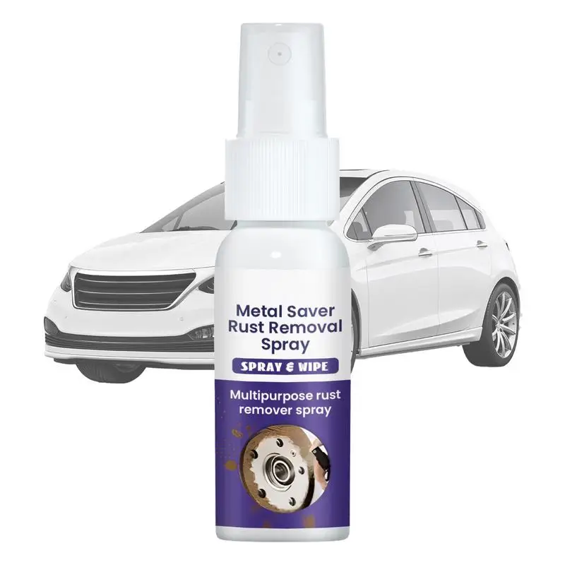 Car Rust Remover Spray Car Detailing Agent 30Ml Iron Remover Liquid Metalrust Reformer Cerchi Cura Strumento Di Lavaggio Pneumatici Interni Auto