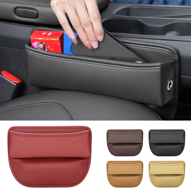 Car Seat Gap Organizer Auto Fessure Console Storage Box Per Cadillac Escalade Tiburon Seville Xt5 Xts Cts Bls Sls Dts Srx Metal