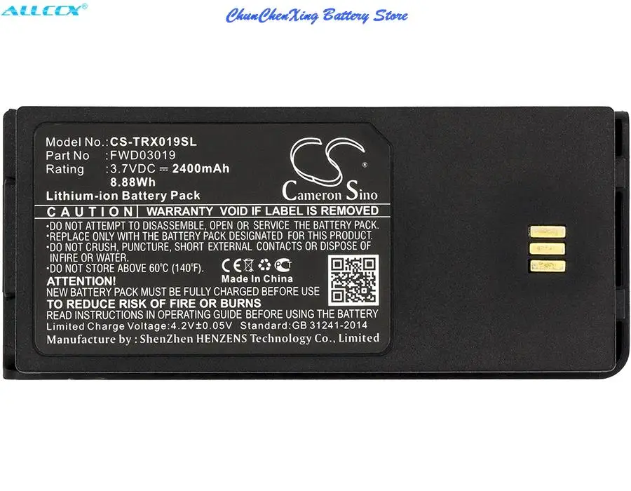 Cameron Sino 2400Mah Batteria Fwd03019, Th-01-Xt5 Per Thuraya Xt Dual