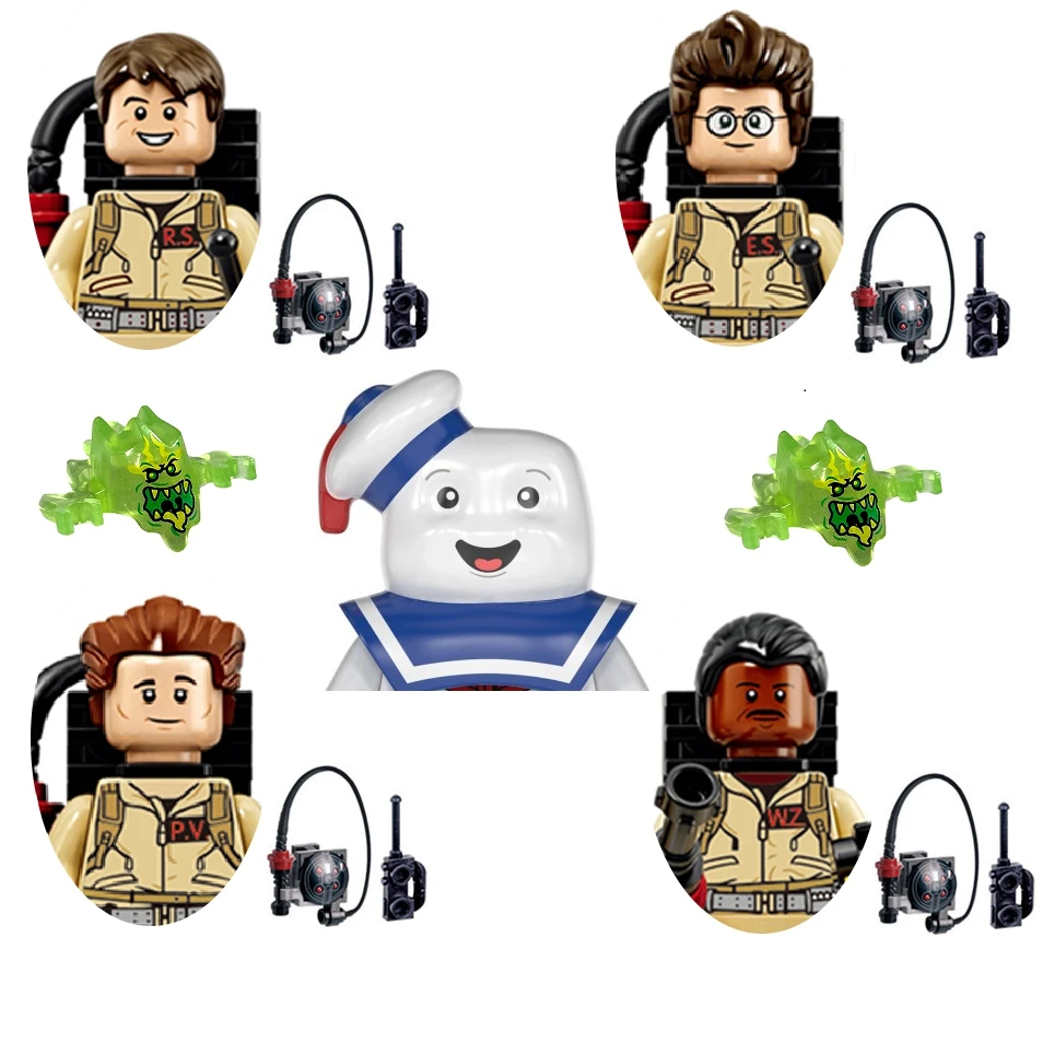 7 Pz/Set Compatibile 10274 75828 75827 Movie Ghostbusters Figura Mini Ghost Busters Buliding Blocks Mattoni Giocattolo