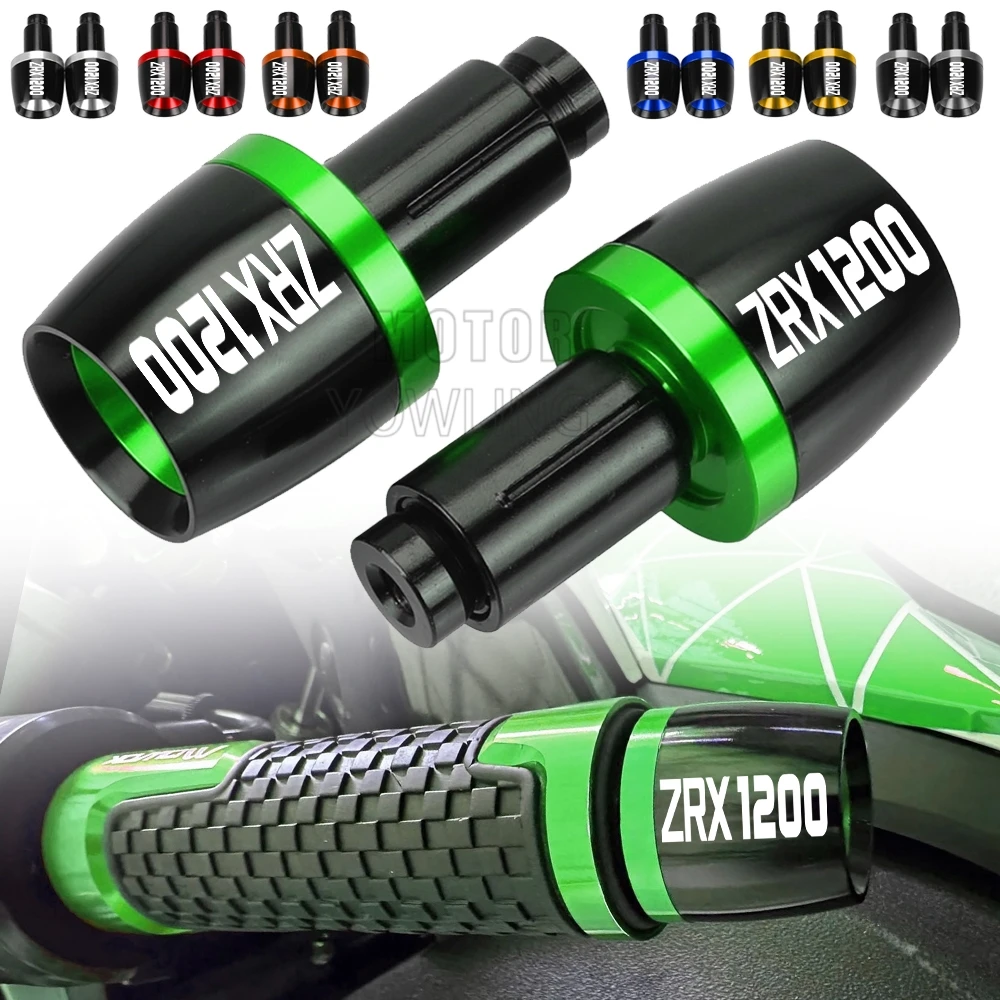 Moto Zrx 1200R 2001-2023 2022 2021 Manopole Manubrio Estremità Della Barra Tappo Contrappeso Spina Scorrevole Per Kawasaki Zrx 1200 R Zrx1200R