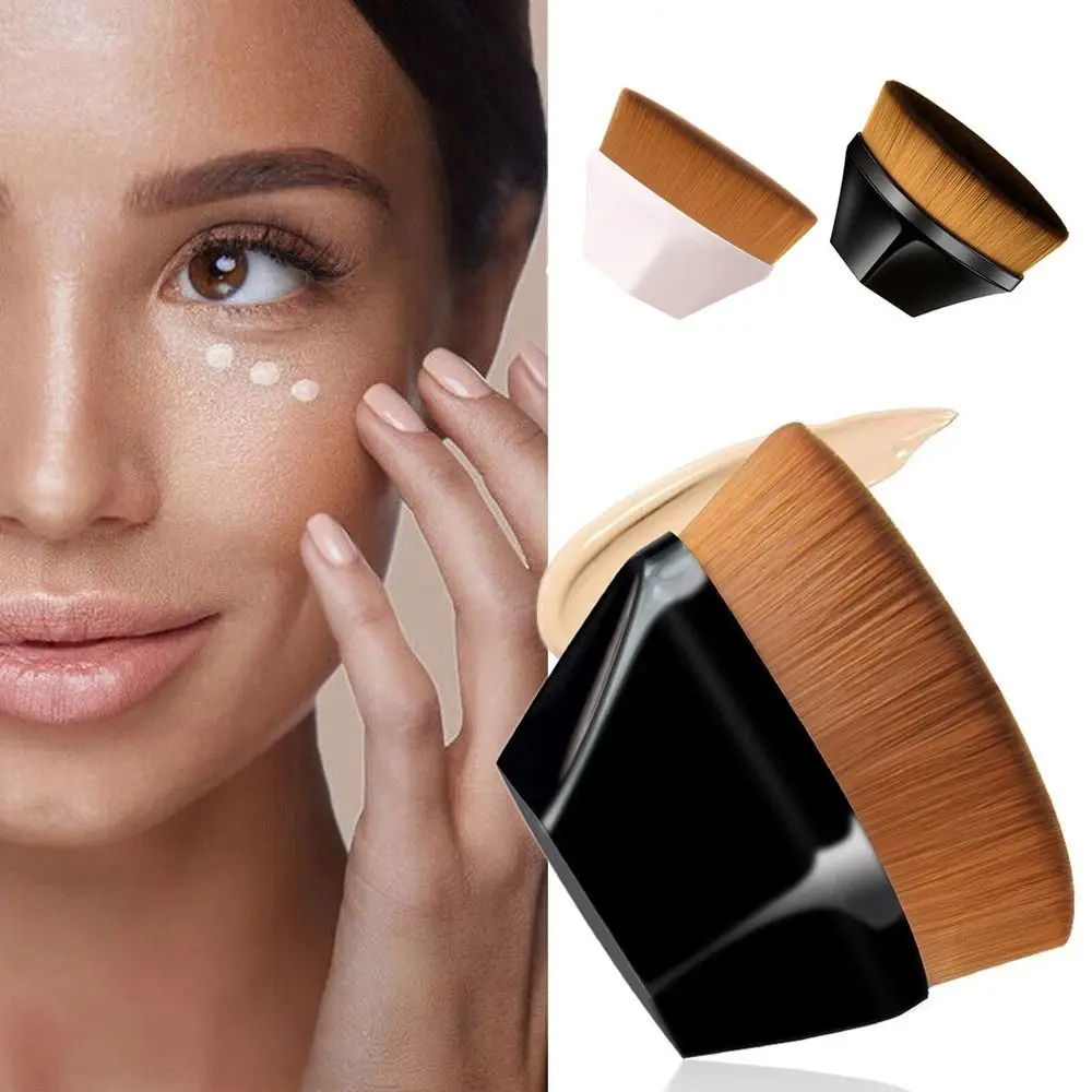 Flat Top Foundation Makeup Brush Strumento Per Il Trucco Kabuki Face Blush Foundation Brush Per Miscelare Pennelli Per Trucco Crema Liquida Donna