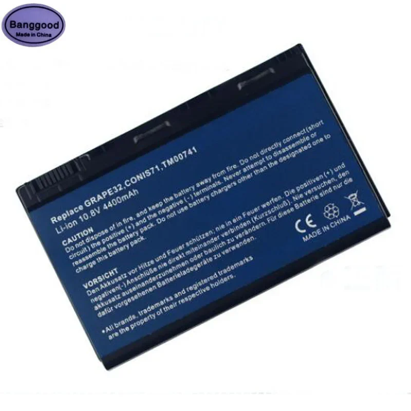 Batteria Per Laptop Ar5321Lh 4400Mah Per Acer Aspire 5210 5315 5630 Grape31 Grpae34 Tm5720 Tm7520 Extensa 5220 5620Z 7220 7620