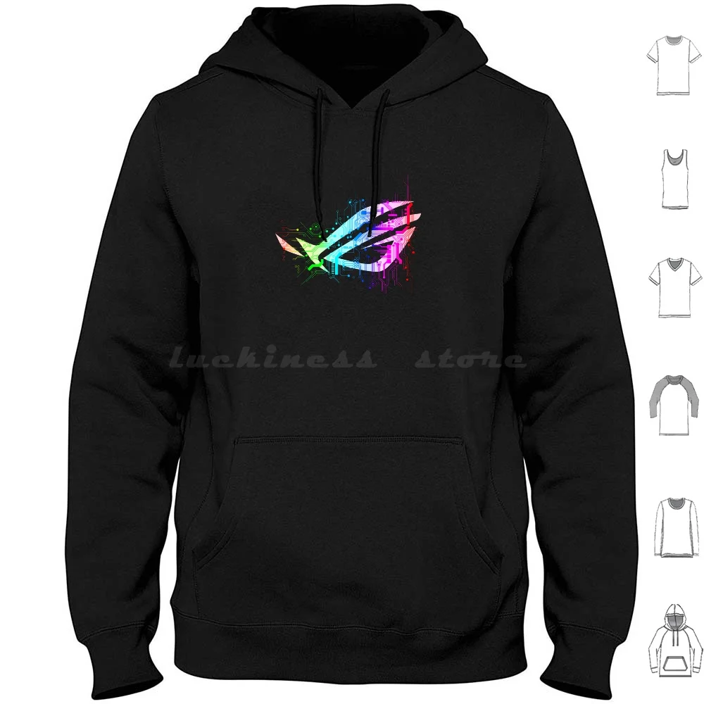 Asus Rog Felpa Con Cappuccio In Cotone Manica Lunga Asus Asus Rog Rtx Gamer Gaming Gioco Arcadian Strix Rtx 3060 Rtx 3070 Rtx 3080 Rtx 3090