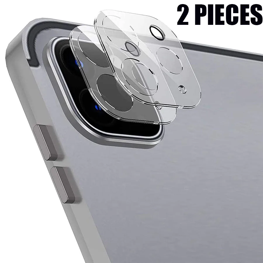 2 Pezzi Protezione Obiettivo Fotocamera Posteriore Per Apple Ipad Pro 11 2021 Obiettivo Fotocamera Vetro Temperato Trasparente Per Apple Ipad Pro 12.9