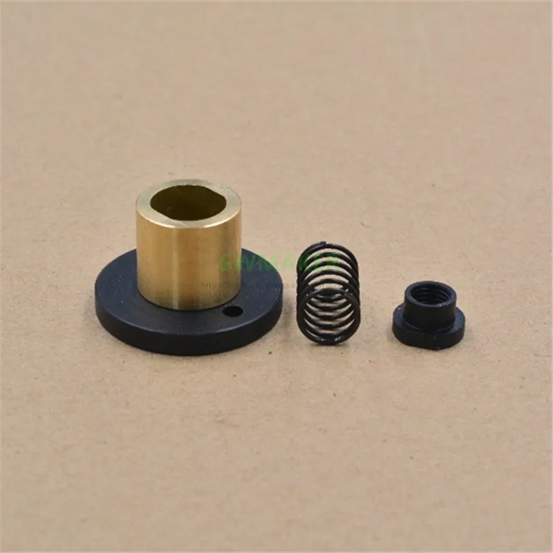 Delrin Pom Anti-Backlash Silenzioso Dado Tr8 * 2 Tr8 * 4 Tr8 * 8 Tr8 * 10 Tr8 * 12 Per Il Fai Da Te Cnc Z Aixs Router T8 Piombo Vite Dado