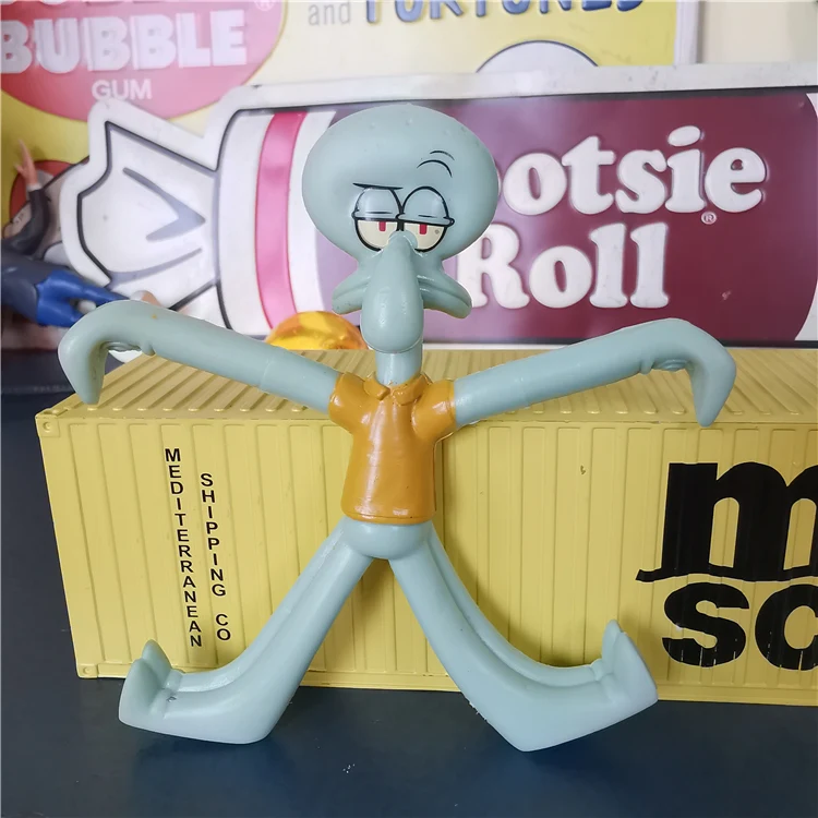 Spongebobs Squarepants Squidwards Tentacles Doll Action Figures Octopus Model Toy Collection Ornamenti Giocattoli Per Bambini