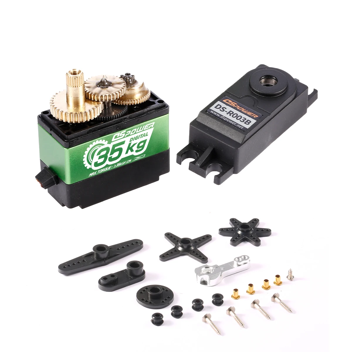 Dspower 35Kg 300 ° 8.4V Servo Digitale In Metallo Servo Impermeabile Per 1/8 1/10 Trx4 Trx6 Scx10 Arrma 104001 Slash Maxx Rc Car