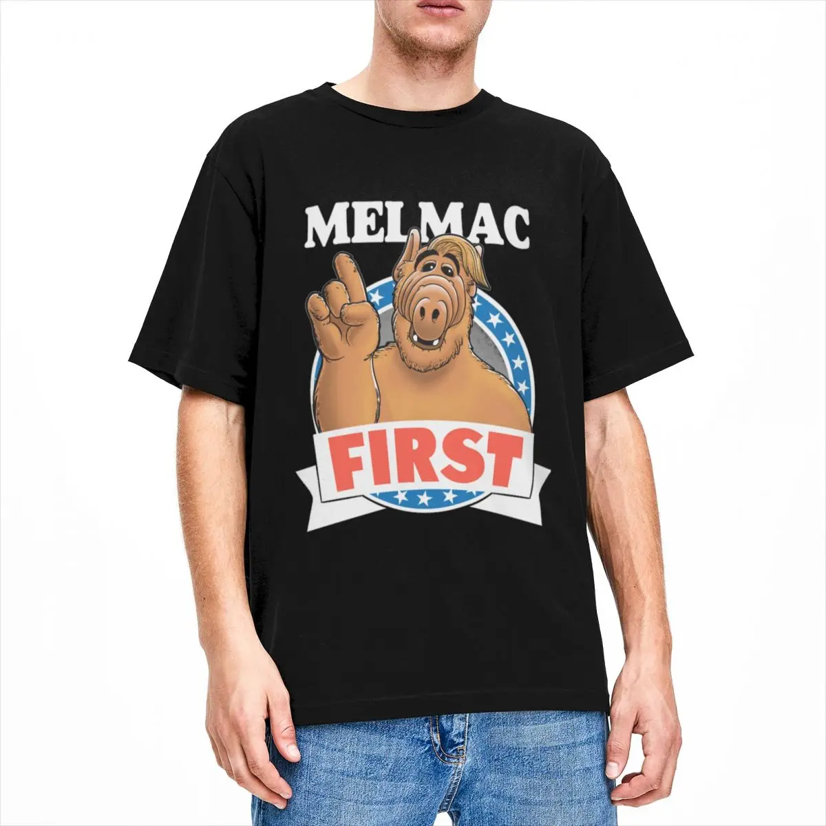 Uomo Donna T-Shirt Alien Alf Melmac Planet Merchandise Novità T-Shirt Manica Corta In Puro Cotone Girocollo Abbigliamento Idea Regalo