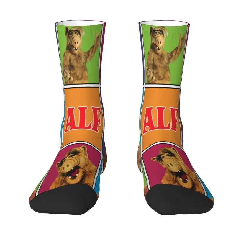 Alien Life Form Alf Meme Collage Dress Socks Uomo Donna Warm Fashion Novità Sci Fi Tv Show Crew Socks
