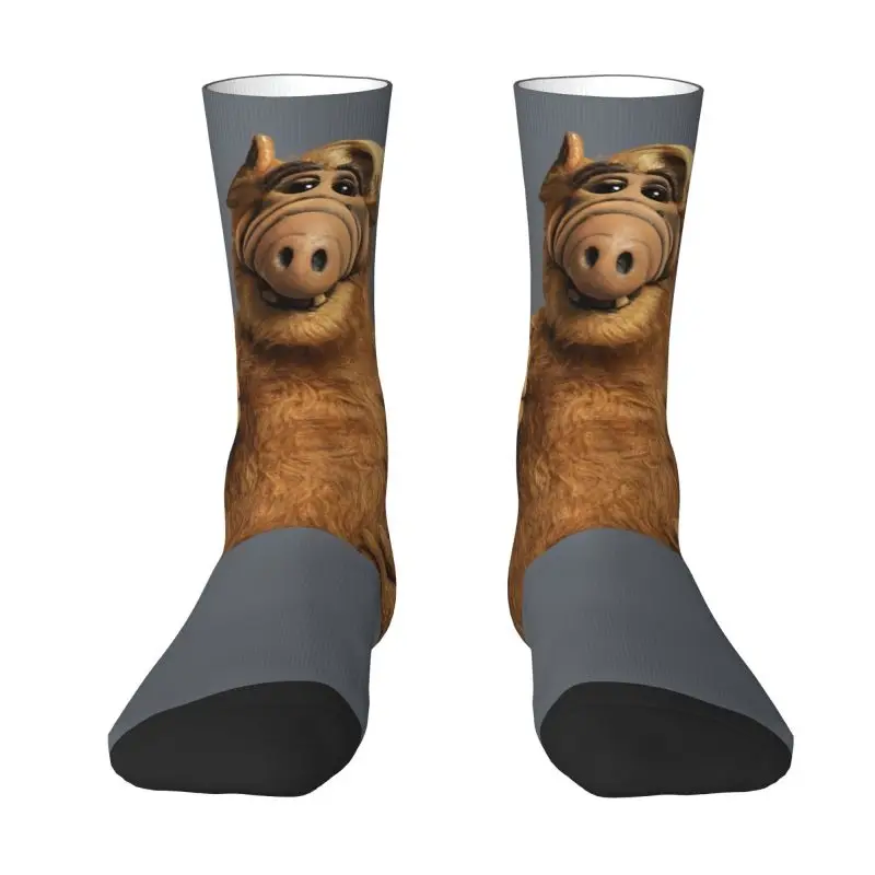Alf Thumbs Up Dress Socks Uomo Donna Warm Fashion Alien Life Form Sci Fi Tv Show Crew Socks