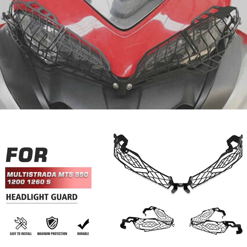 Nuovo Per Ducati Multistrada 950S/ 1200 Enduro Multistrada 1200 /1260 Protezione Faro Copertura Griglia Protezione Accessori Moto