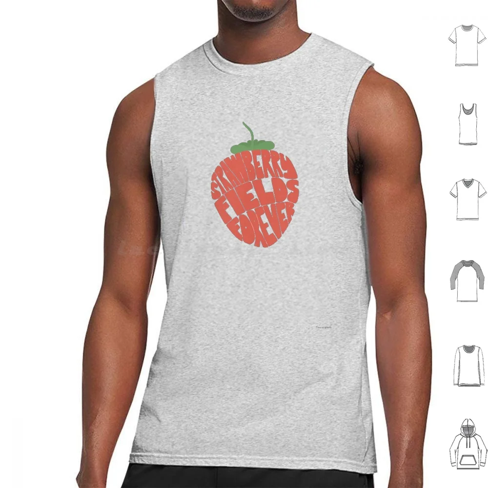 Strawberry Fields Forever Canotte Stampa Cotton Strawberry Strawberry Fields Forever Fields The Texts Tipografia