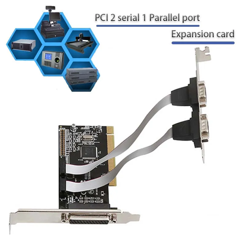 Pci Expansion Card Support Windows/Mac Os/Linux Plug And Play Pci To Serial Port Parellel Port Pci Serial Port Adapter For Pc