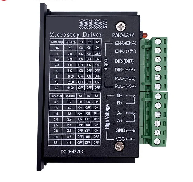 3Pcs Driver Del Motore Passo-Passo Tb6600 Per Nema 23 Nema 34 42/57/86 Nema 17 4A Dc 9-40V 1 Asse Motore Passo-Passo Macchina Per Incidere Di Cnc
