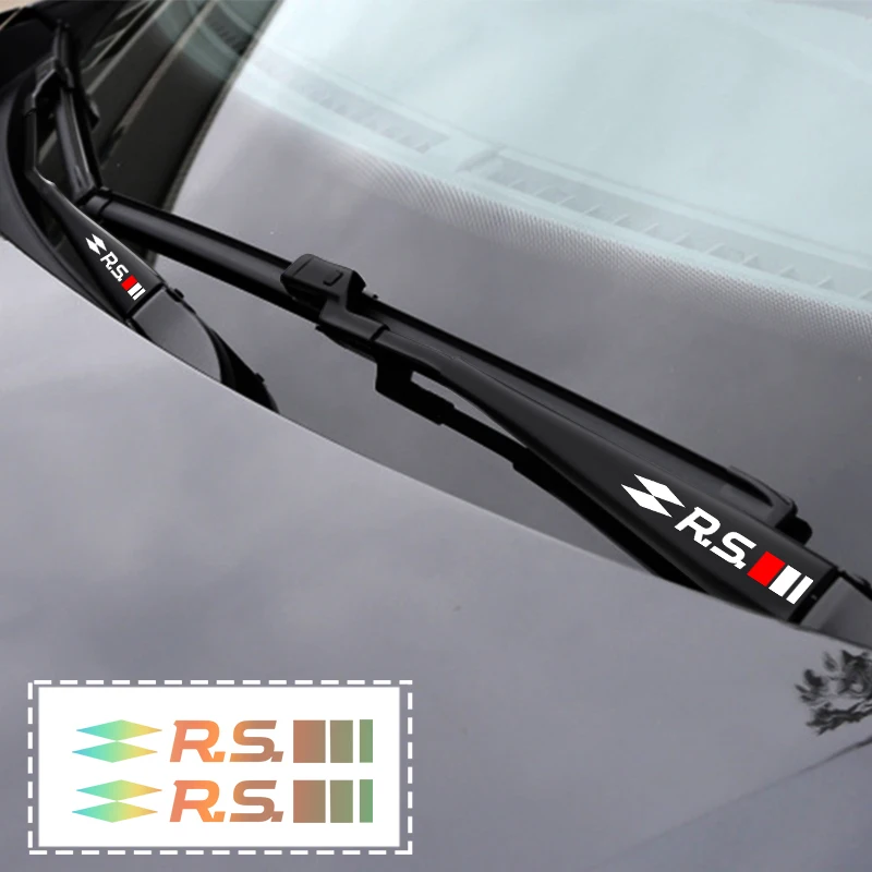 Automobile Decoration Window Wiper Reflective Decal Sticker For Renault Koleos Duster Megane 2 Logan Renault Clio Captur