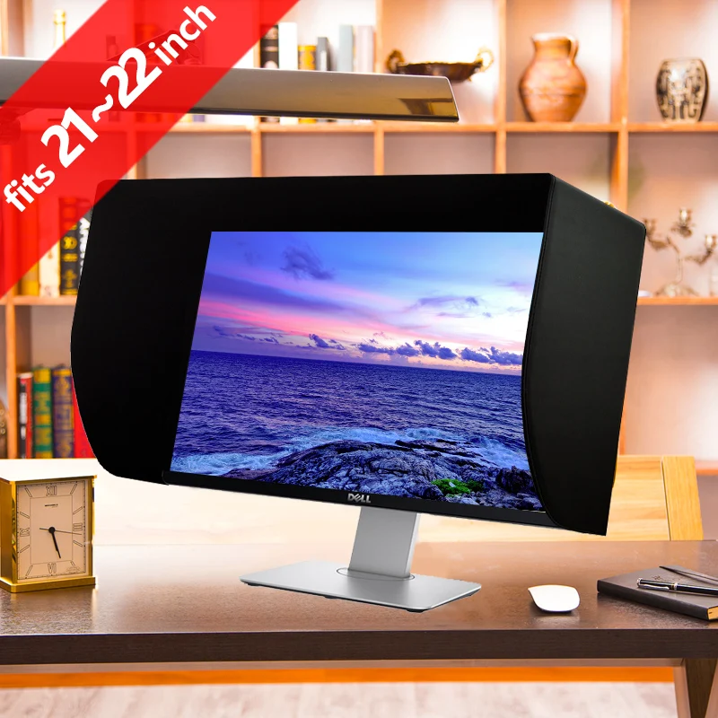 Ilooker 22E 21 Pollici E 22 Pollici Lcd Led Video Monitor Cappuccio Parasole Mantice Per Dell Hp Viewsonic Philips Samsung Lg Eizo Nec Asus