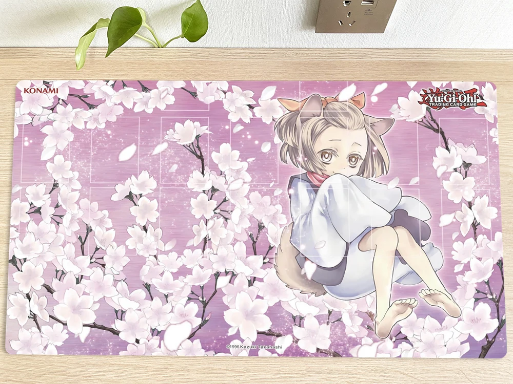 Yugioh Playmat Ash Blossom & Joyous Spring Ccg Tcg Playmat Trading Card Game Mat & Free Bag Tappetino Da Scrivania Tappetino Da Scrivania Mousepad 60X