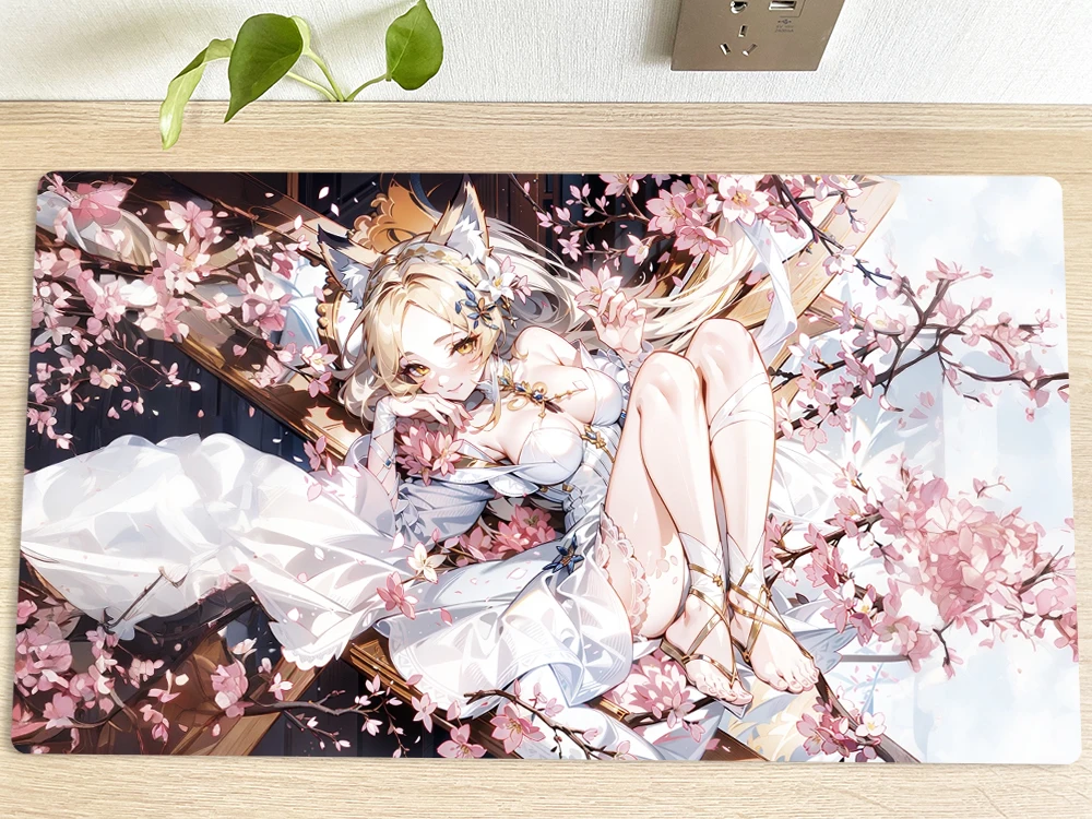 Yugioh Table Playmat Ash Blossom & Joyous Spring Tcg Ccg Mat Tappetino Da Gioco Per Carte Collezionabili Tappetino Per Mouse Tappetino Da Gioco 60X35C