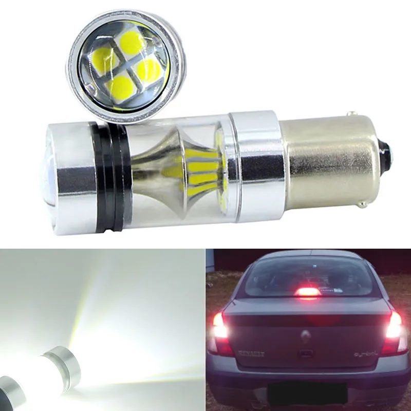 2X Per Renault Clio Logan Megane Koleos Scenic Dacia Duster Kaptur Fluence Lampadina A Led Per Auto 1156 Ba15S P21W Lampada Di Retromarcia Per Auto