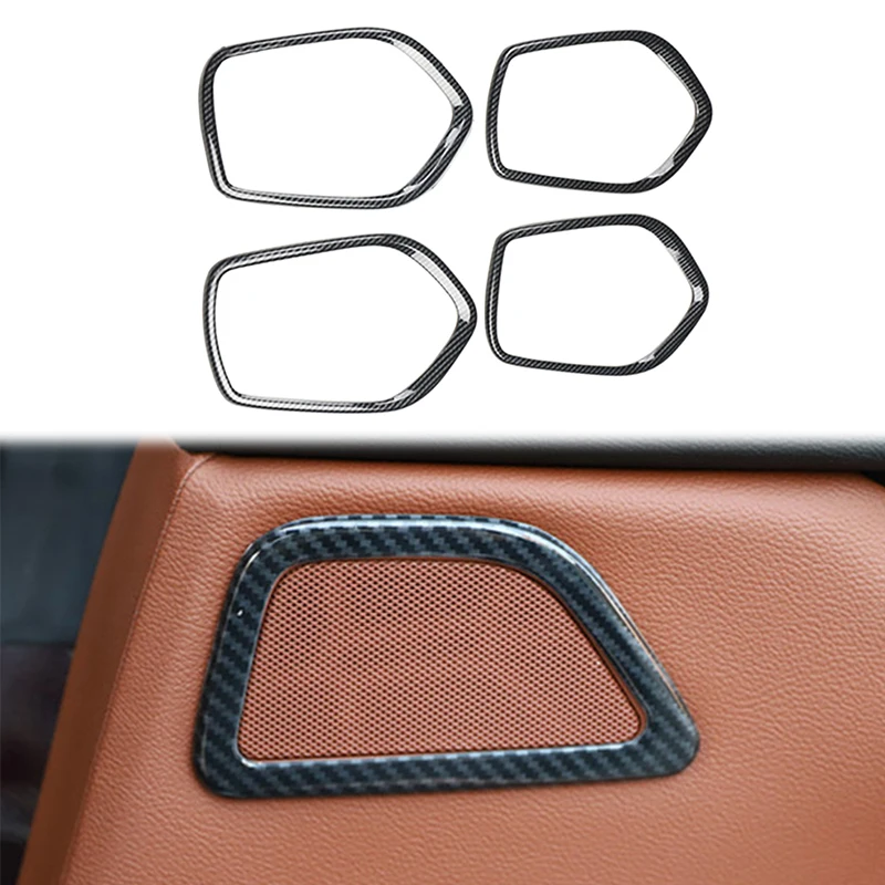 Car Rear Seat Horn Panel Decor Ring Door Speaker Cover Trim Per Maserati Quattroporte Levante Ghibli 2014-2021 Accessori Interni