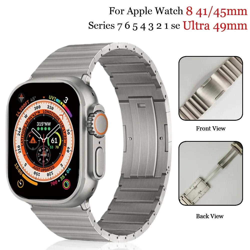 Adatto Per Cinturino Ultra Iwatch, Cinturino In Titanio Apple Watch, Cinturino Apple Watch 8 All Titanium