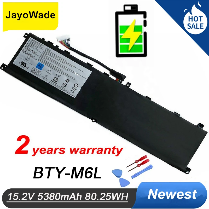 Batteria Per Laptop Factory Bty-M6L Per Msi Gs65 Gs75 Stealth Thin 8Rf 8Re Ps63 P65 P75 Creator 8Rc 8Sc 9Sc 9Se Ms-16Q3 Bty M6L