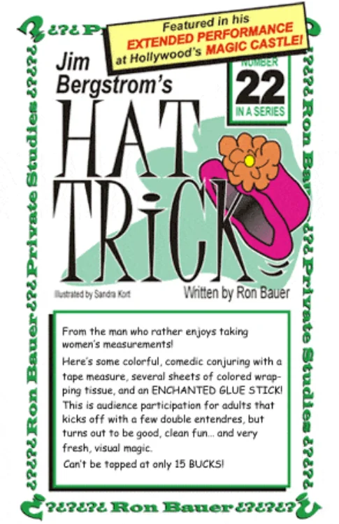 2023 Cappello Di Jim Bergstrom Trick Di Ron - Magic Tricks