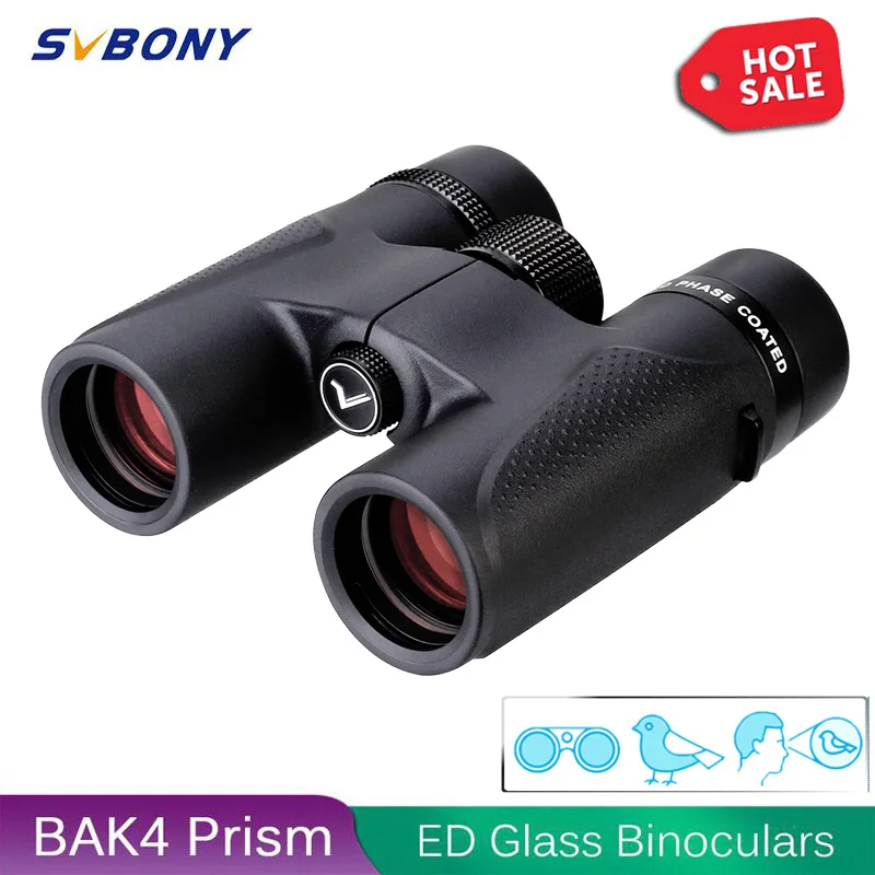 Svbony Telescope Sv202 8X32 Ed Binocolo Professionale Potente Bak4 Ipx7 Attrezzatura Da Campeggio Impermeabile Per Birdwatching