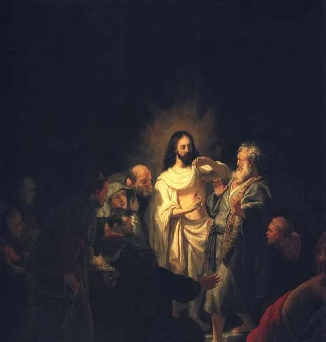Paesi Bassi Rembrandt Van Rijn L'Incredulità Di St. Thomas Art Silk Poster Wall Art Pittura Decorativa Per La Casa