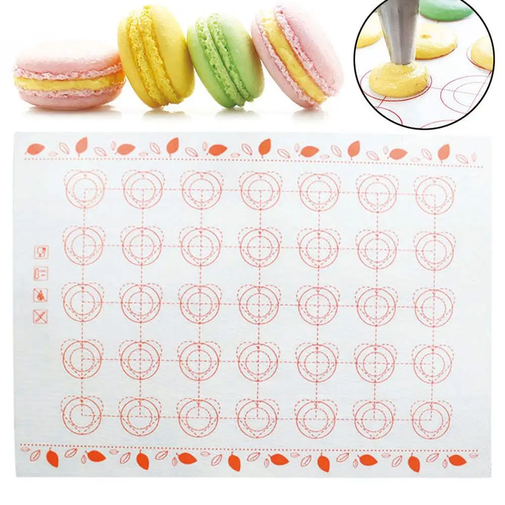 Tappetino Antiaderente Tappetino Da Forno In Silicone Macaron Bakeware Forno Impastare Pasta Pasticceria Torta Foglio Cottura Pasticceria E Utensili D
