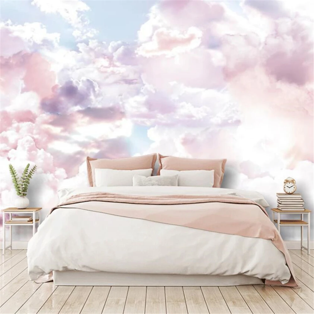 Carta Da Parati Personalizzata Nordica Dream Cloud Per Soggiorno Ristorante Wall Cloth Sky Cloud Tv Sfondo 3D Murale Carta Da Parati Decorazioni Per L