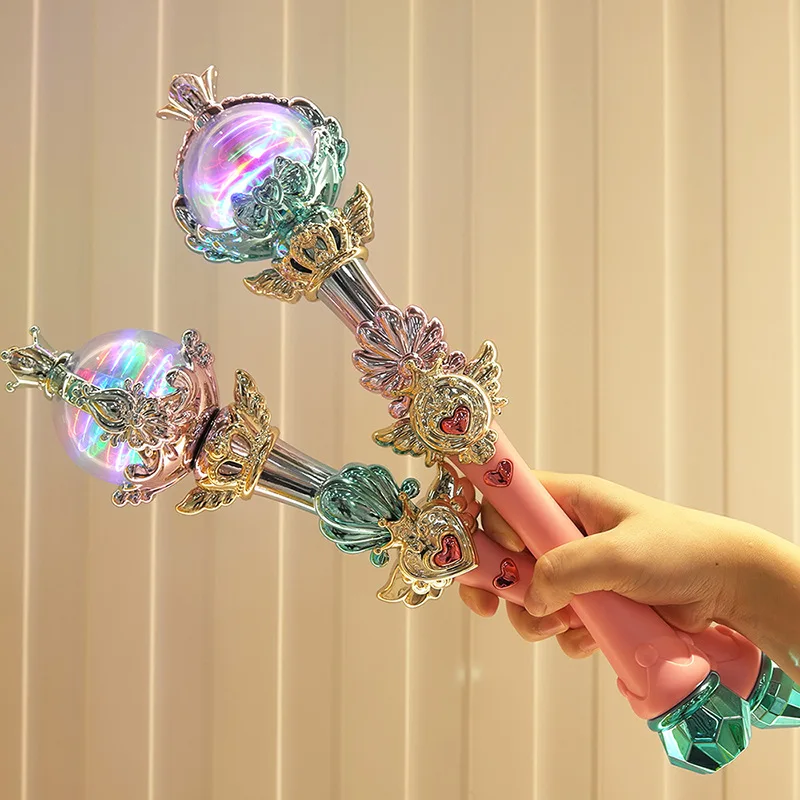 Anime Moon Queen Henshin Rod Electric Light Glow Stick Action Figure Musical Starry Sky Bacchetta Magica Accessori Cosplay