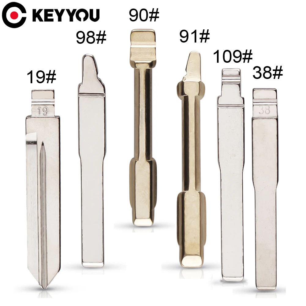 Keyyou Blank Replace Hu101 Fo21 Fo38 Blade #19 98 90 91 109 38 Remote Key Blade For Ford Focus 2 3 Mondeo Fiesta Transit Galaxy