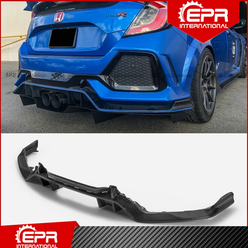 Per Fk8 Civic Type R Oem Style Fibra Di Vetro Diffusore Posteriore Trim Fk8 Racing Parte Frp Paraurti Splitter Lip Drift Per Fk8 Tipo R