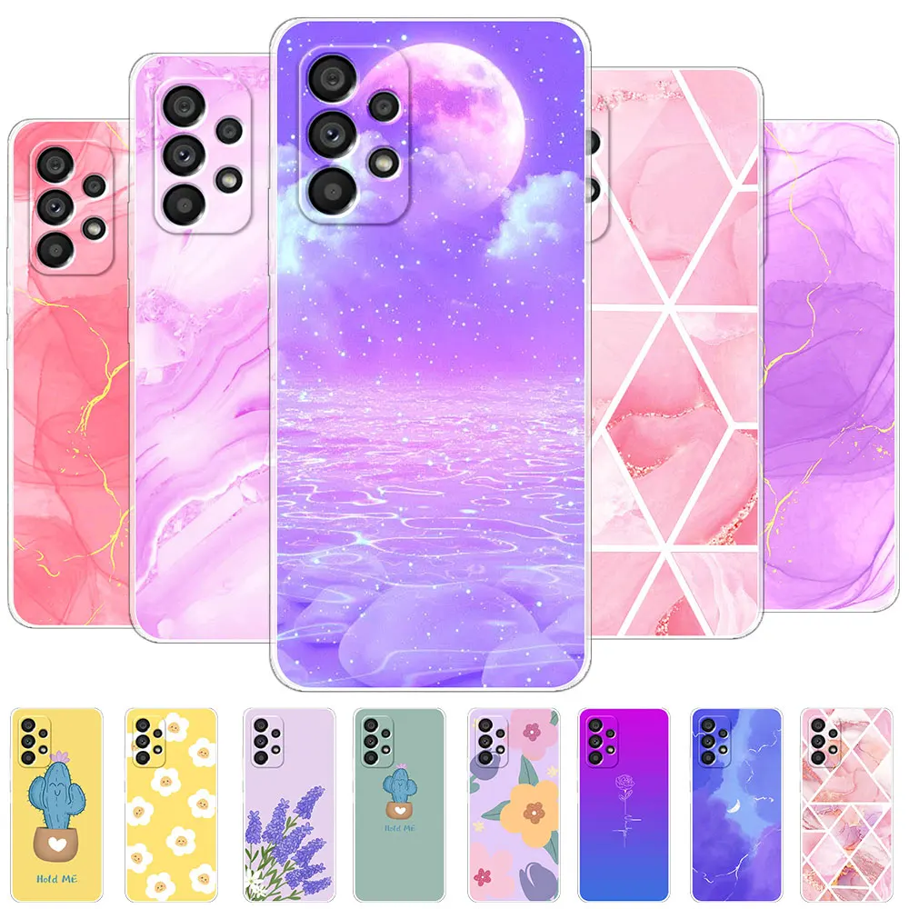 Per Samsung A73 5G Custodia Stampa Custodie Per Telefono Cover Per Samsung Galaxy A73 5G Silicone Soft Shell Coque Per Samsung A73 5G Fundas