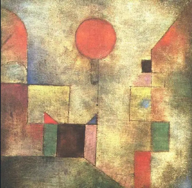 Di Alta Qualità Della Pittura A Olio Riproduzioni Su Tela Red Balloon (1922) Di Paul Klee Pittura Dipinta A Mano