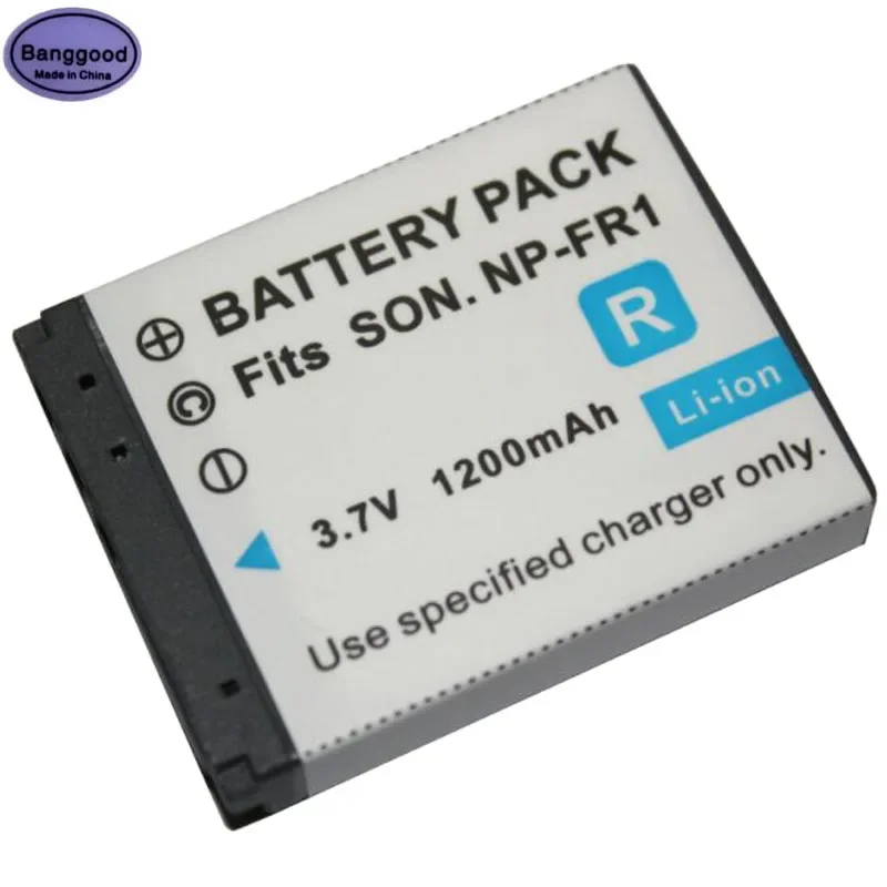 Batteria Per Fotocamera 3.7V 1200Mah Np-Fr1 Np Fr1 Npfr1 Per Sony Dsc-P100/R Dsc-P100/S Dsc-P120 Dsc-P150 Dsc-P150/B Dsc-P150/L Dsc-P200