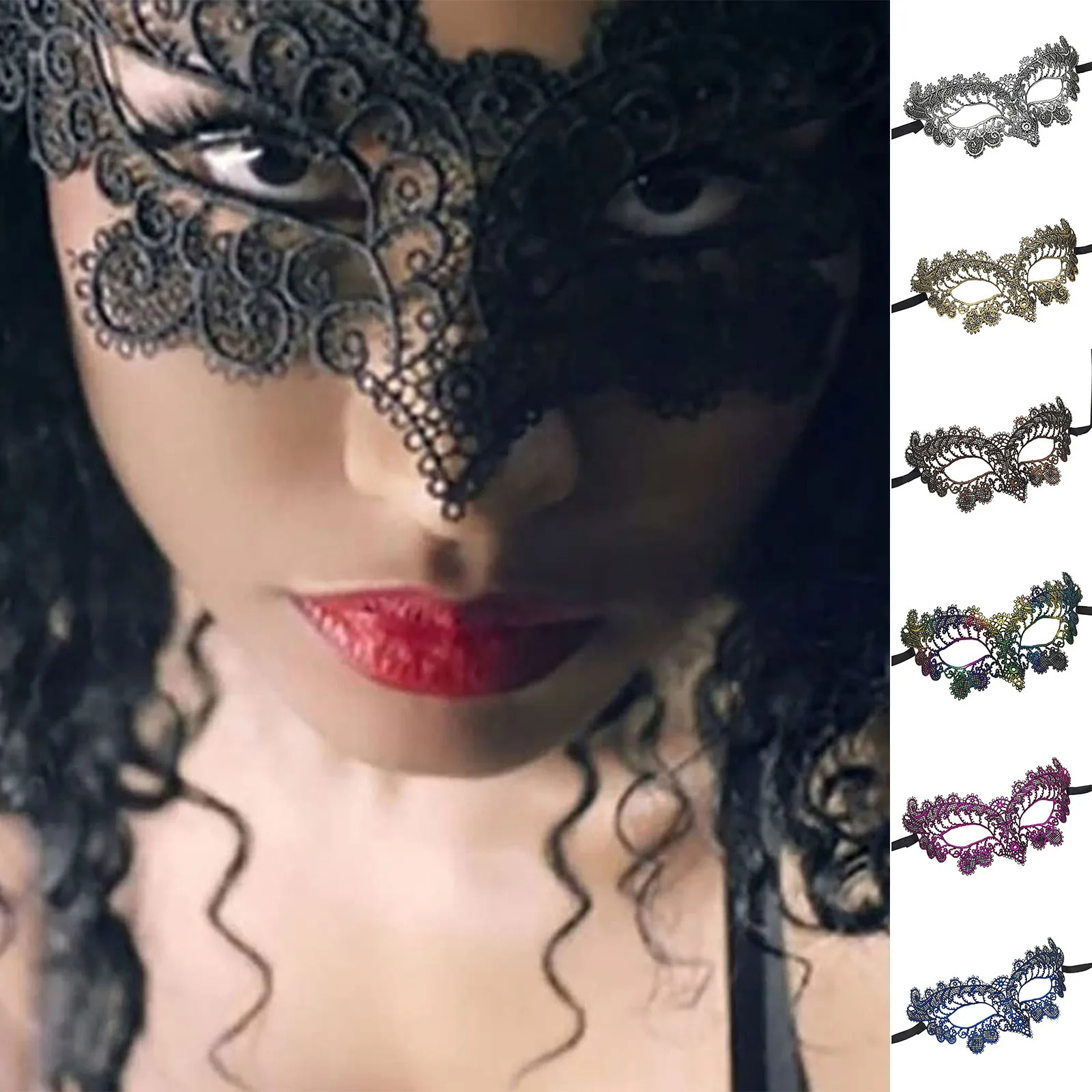 Maschere Di Pizzo Di Colore Solido Maschile E Femminile Maschere Di Mezza Faccia Per Feste In Maschera Sexy Forniture Per Decorazioni Per Feste Mardi 