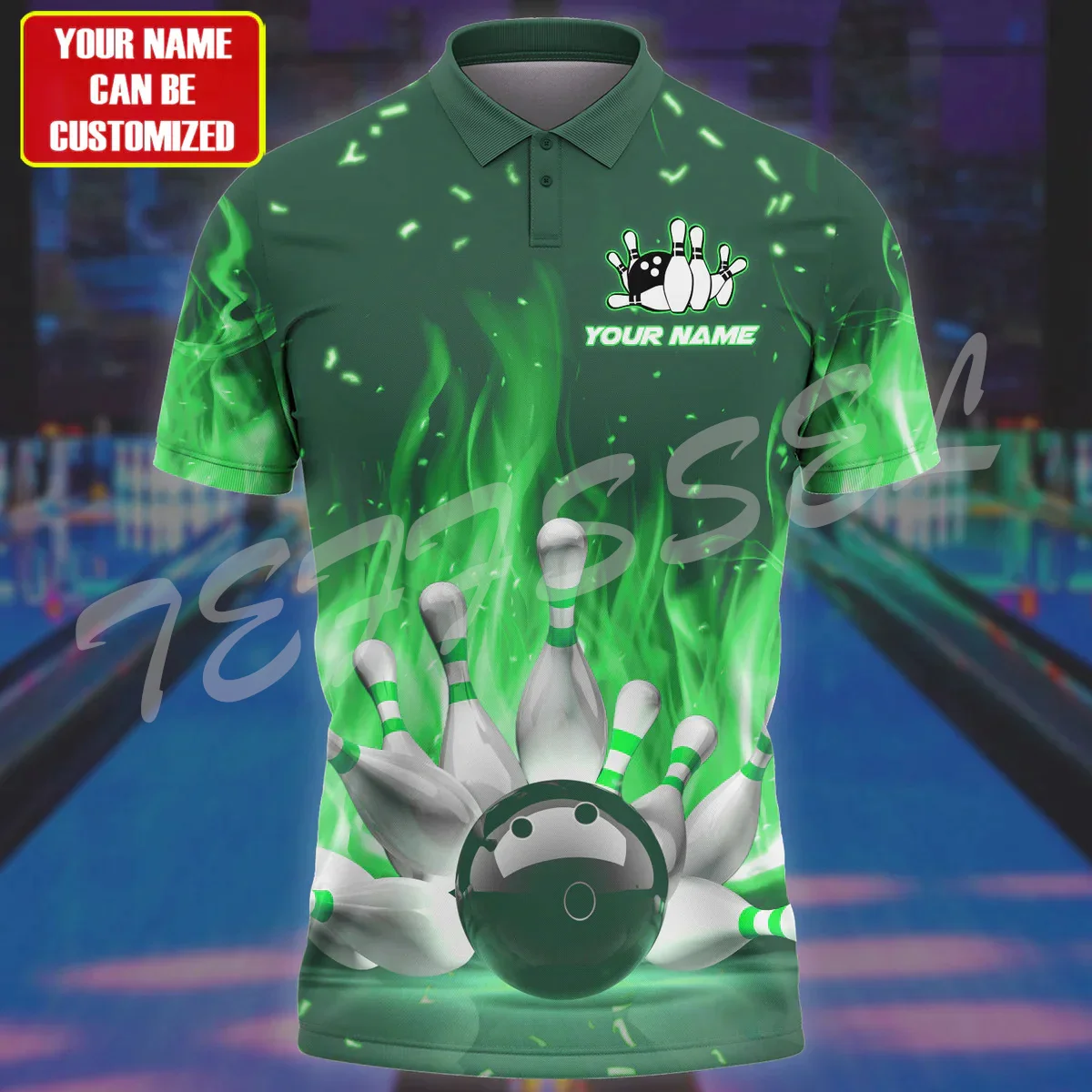 Nome Personalizzato Sport Beer Game Bowling Ball Player 3Dprint Summer Vintage Harajuku Polo Streetwear Magliette A Maniche Corte X