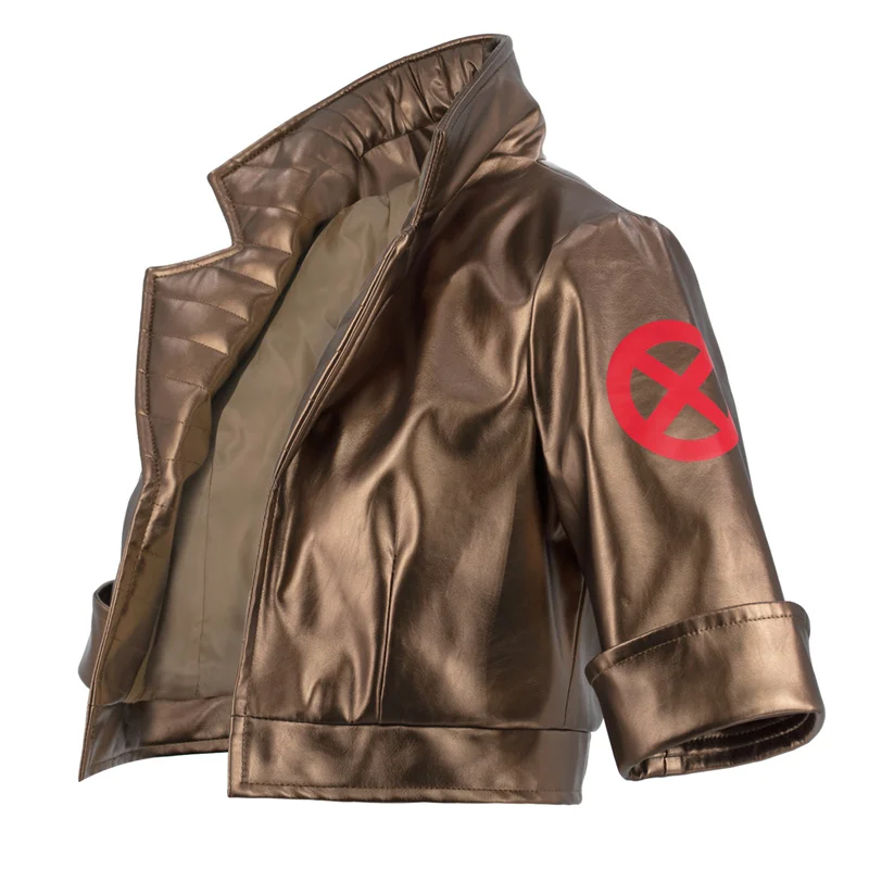 Wenam Women Hero Cosplay Jacket Vita Alta Pu-Cappotto In Pelle Anime X-Men Rogue Anna Marie Giacca Casual Costume Cosplay Halloween