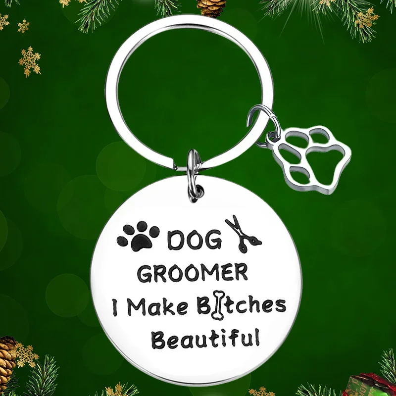 Dog Groomer Gifts Portachiavi Ciondolo Dog Stylist Presenta Portachiavi Pet Hair Groomer Gift