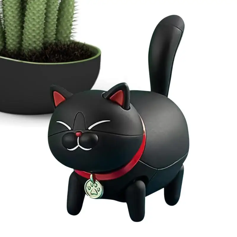 Desktop Cute Cat Statue Funny Mini Walking Cats Statue Con Interruttore Elettrico Pet Lovers Presenta Per Tavolini Da Caffè