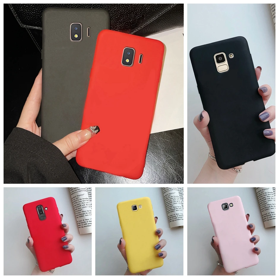Per Samsung J4 J6 J8 2018 Custodia Galaxy J5 J7 Prime Case Cover Plain Phone Case Per Samsung Galaxy J2 Core J5 Prime Soft Bumper